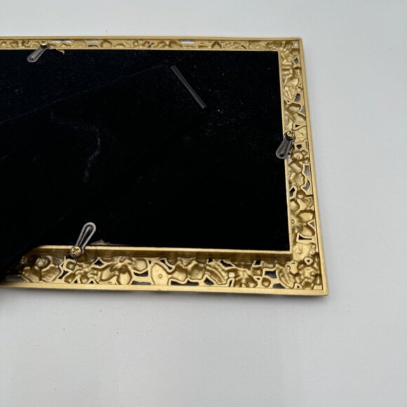 4 x 6 enameled photo frame flower floral home decor colorful blue red green - Picture 11 of 12